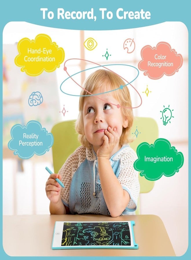 TECJOE LCD Writing Tablet Set, 8.5 Inch Colorful Doodle Board Drawing Tablet for Kids, Kids Travel Games Activity Learning Toys Birthday Gifts for 3-6 Year Old Boys Girls Toddlers Preschooler - Image 5